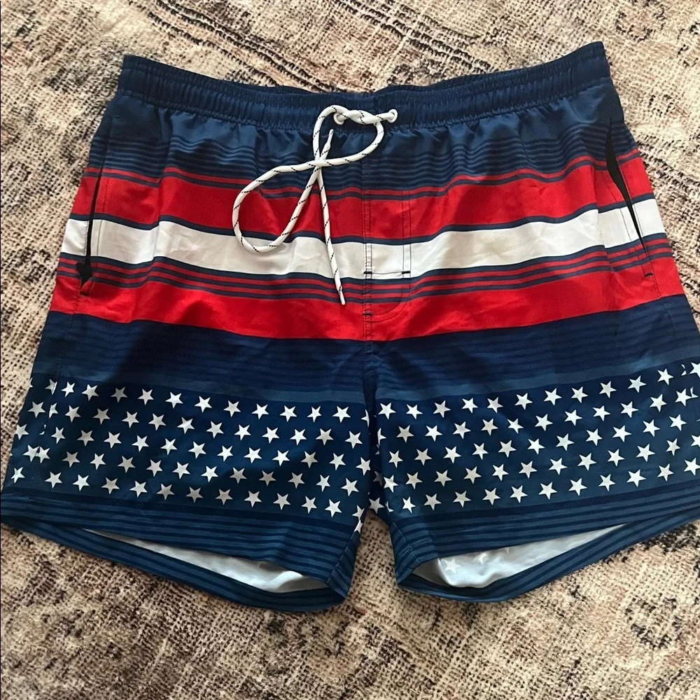 Men's Patriotic Swim Trunks